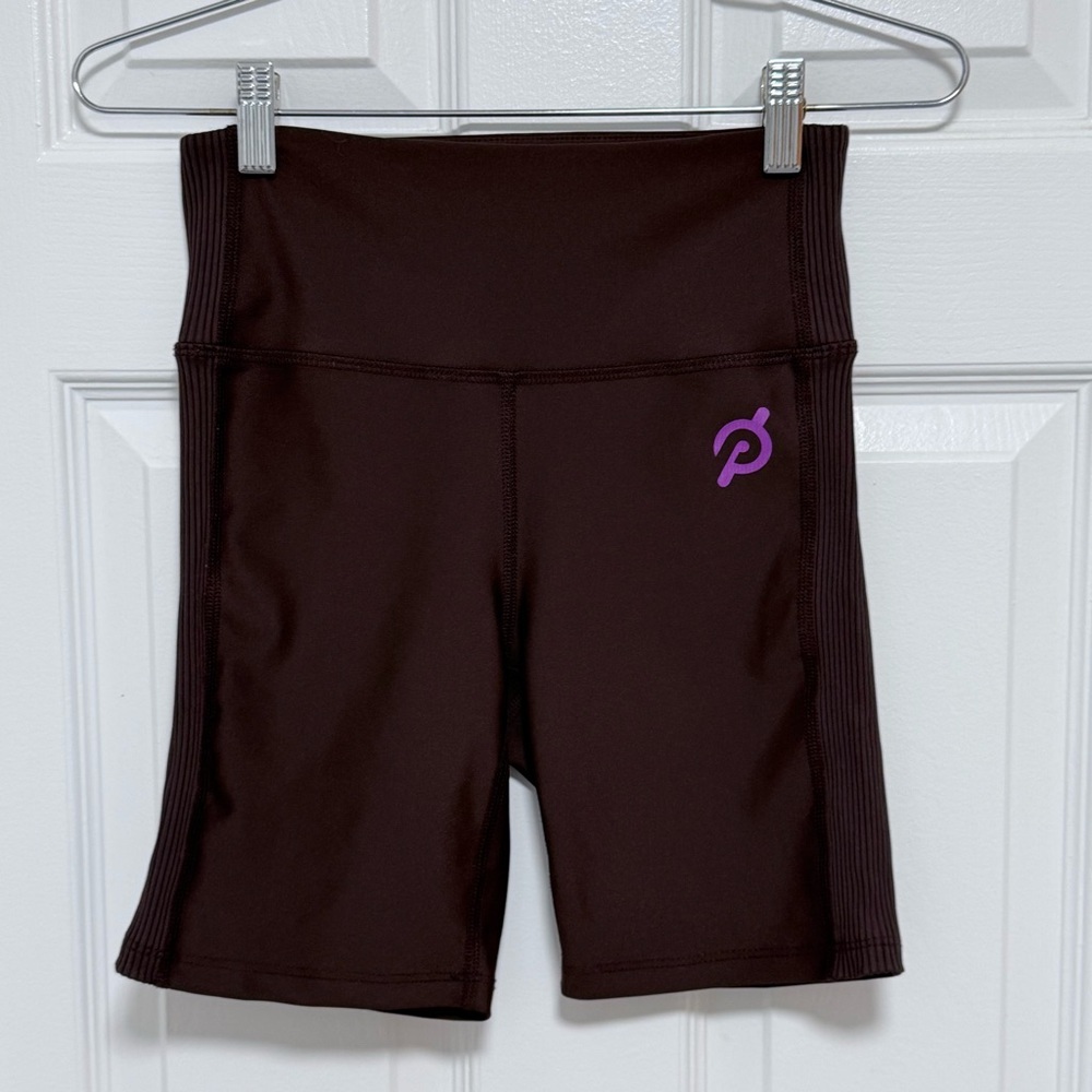 Peloton Women's Brown High Rose Shorts - S